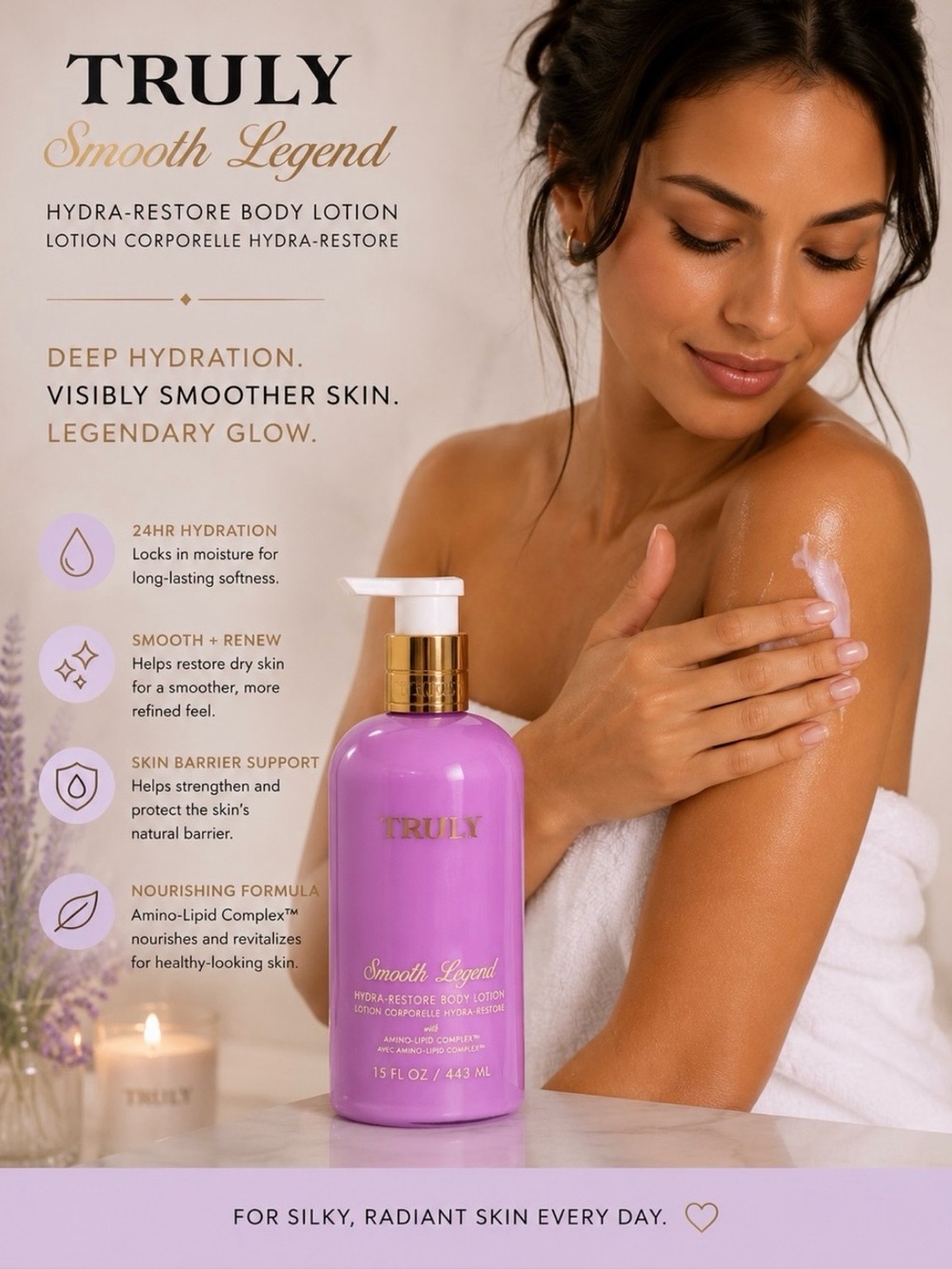 TRULY Smooth Legend Purple Hydrating Body Lotion